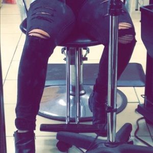 Black American Eagle jeggings